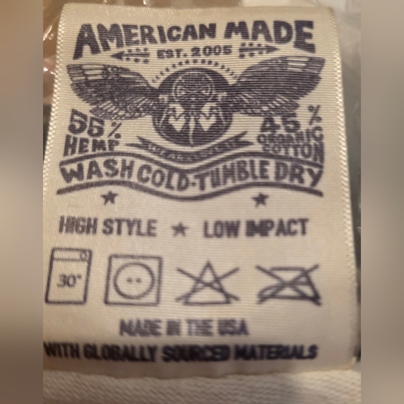 JUNGMAVEN WHITE COTTON TSHIRT WITH SIDE POCKETS LG. - Picture 13 of 13